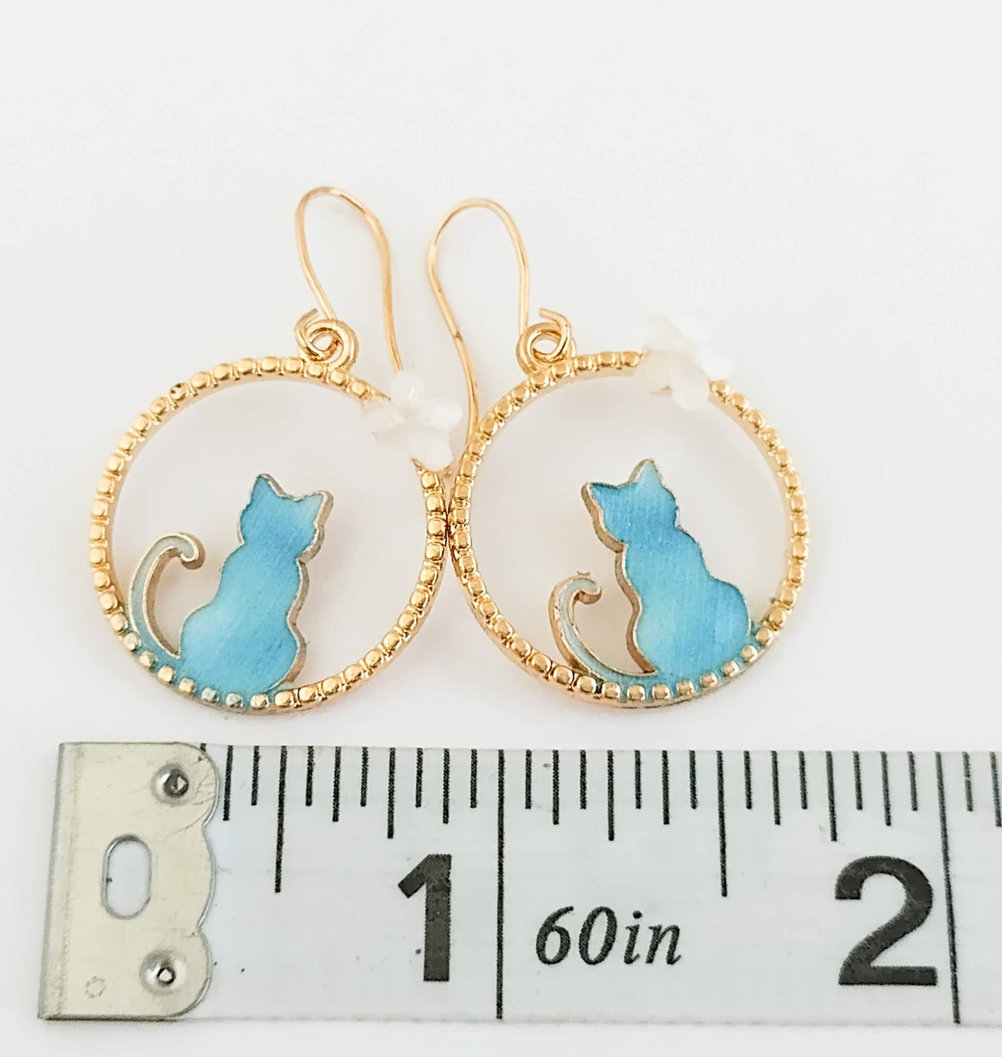 Adorable Cat Earrings, Cat jewerly: Pink