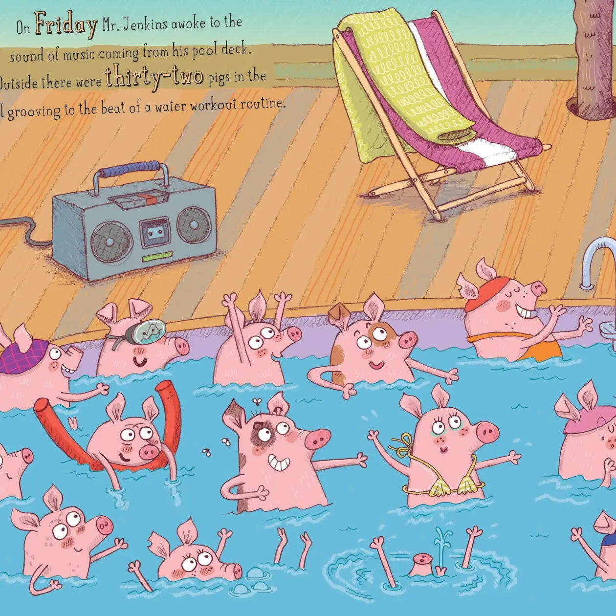 Too Many Pigs in the Pool, a picture book