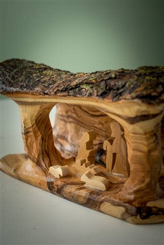 Small Grotto carved in Branch - 3"x5"