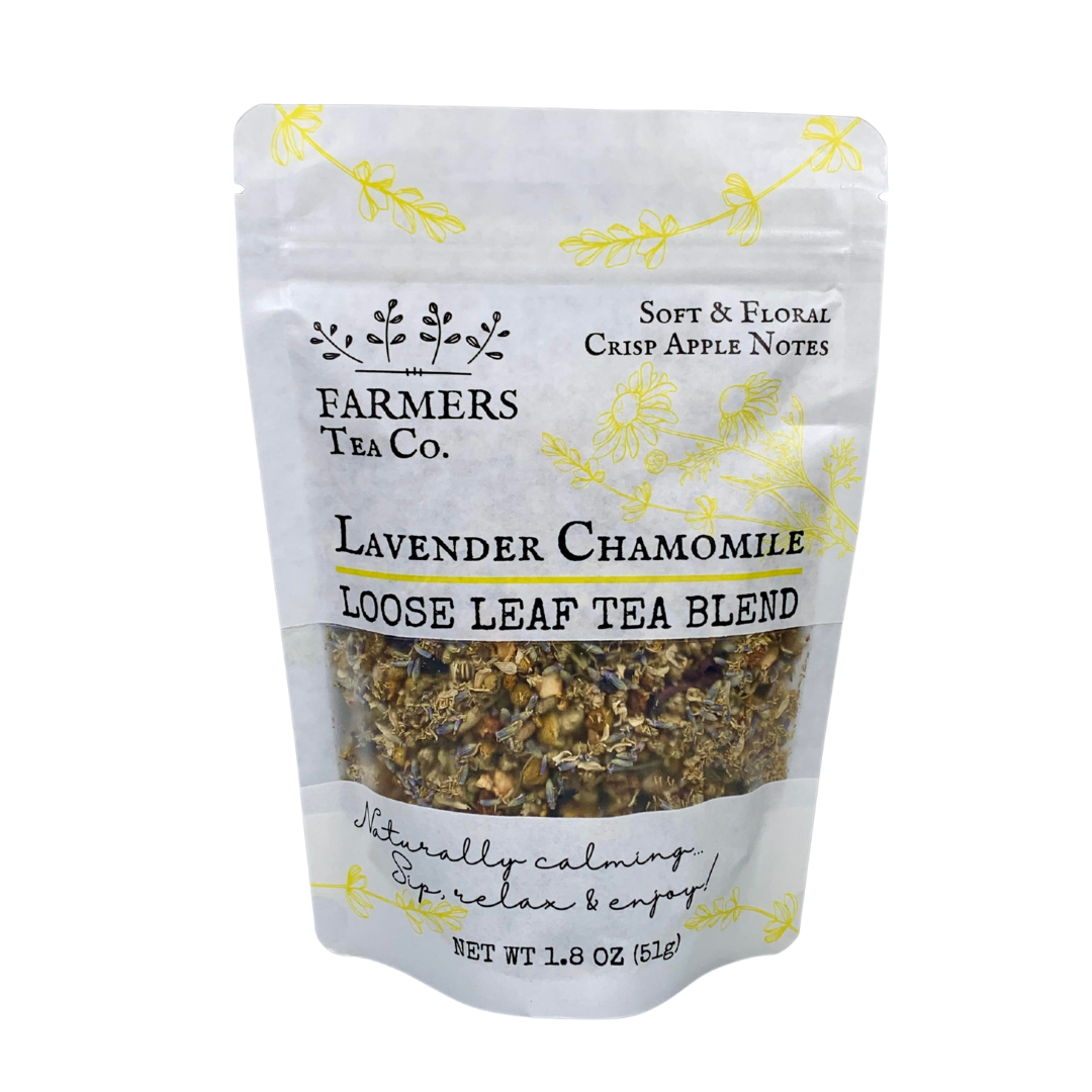 FARMERS Tea Co. | Lavender Chamomile Tea, Loose Leaf Tea Blend 1.8 oz