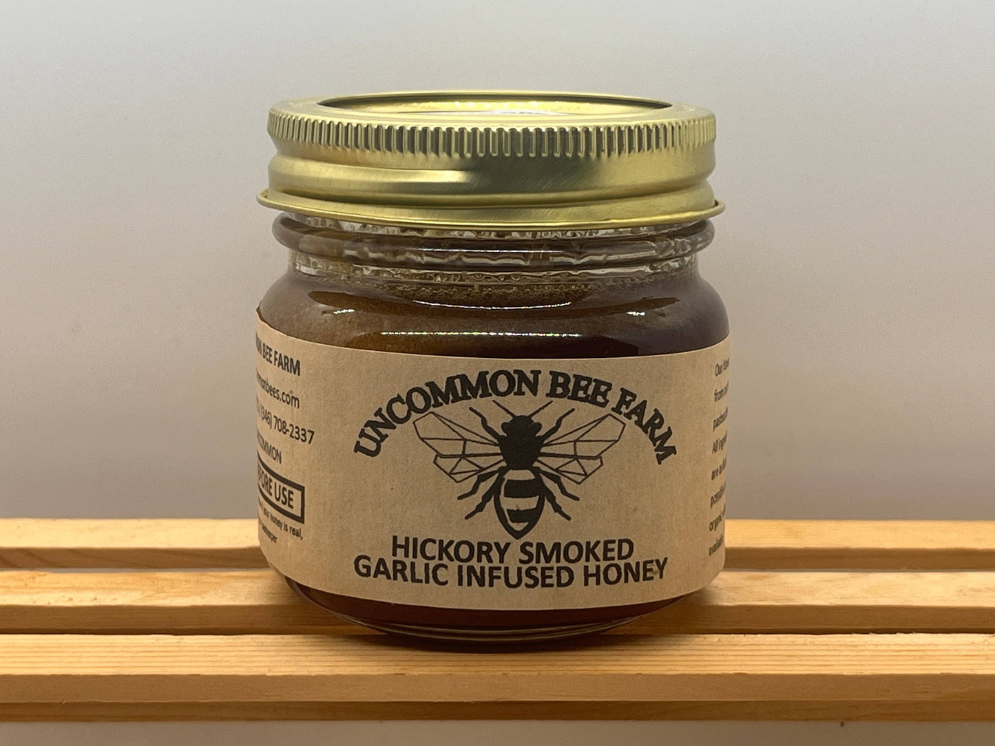 Hickory Smoked Garlic Infused Honey: 5oz
