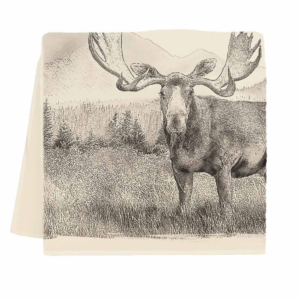 American Woodlands Collective Moose Tea Towel