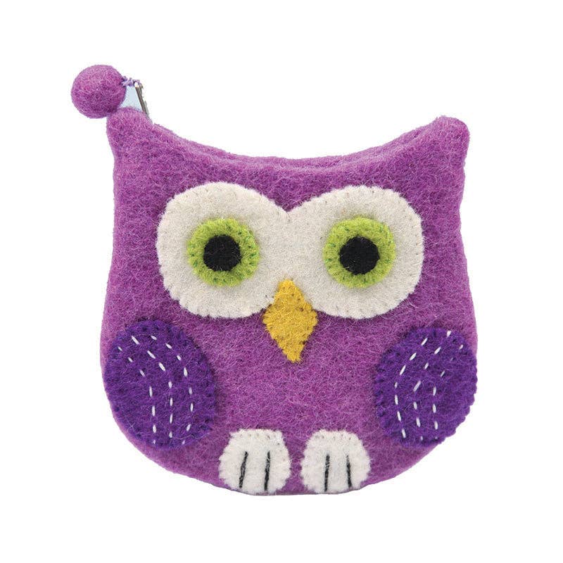 Green Owl Coin Purse