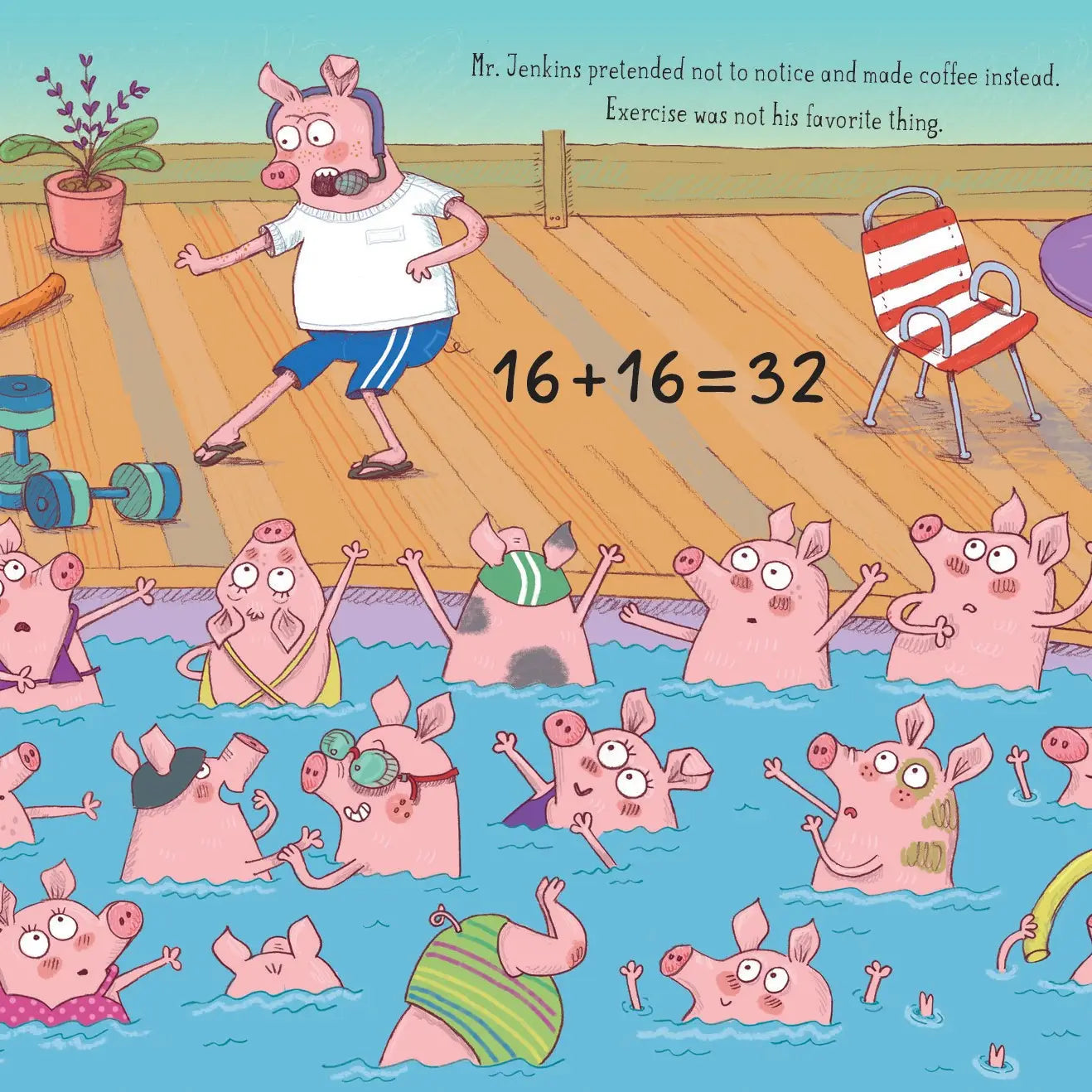 Too Many Pigs in the Pool, a picture book