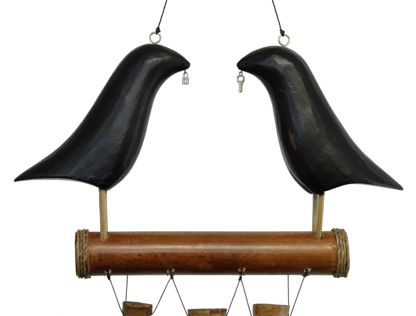 Love Birds Bamboo Wind Chime