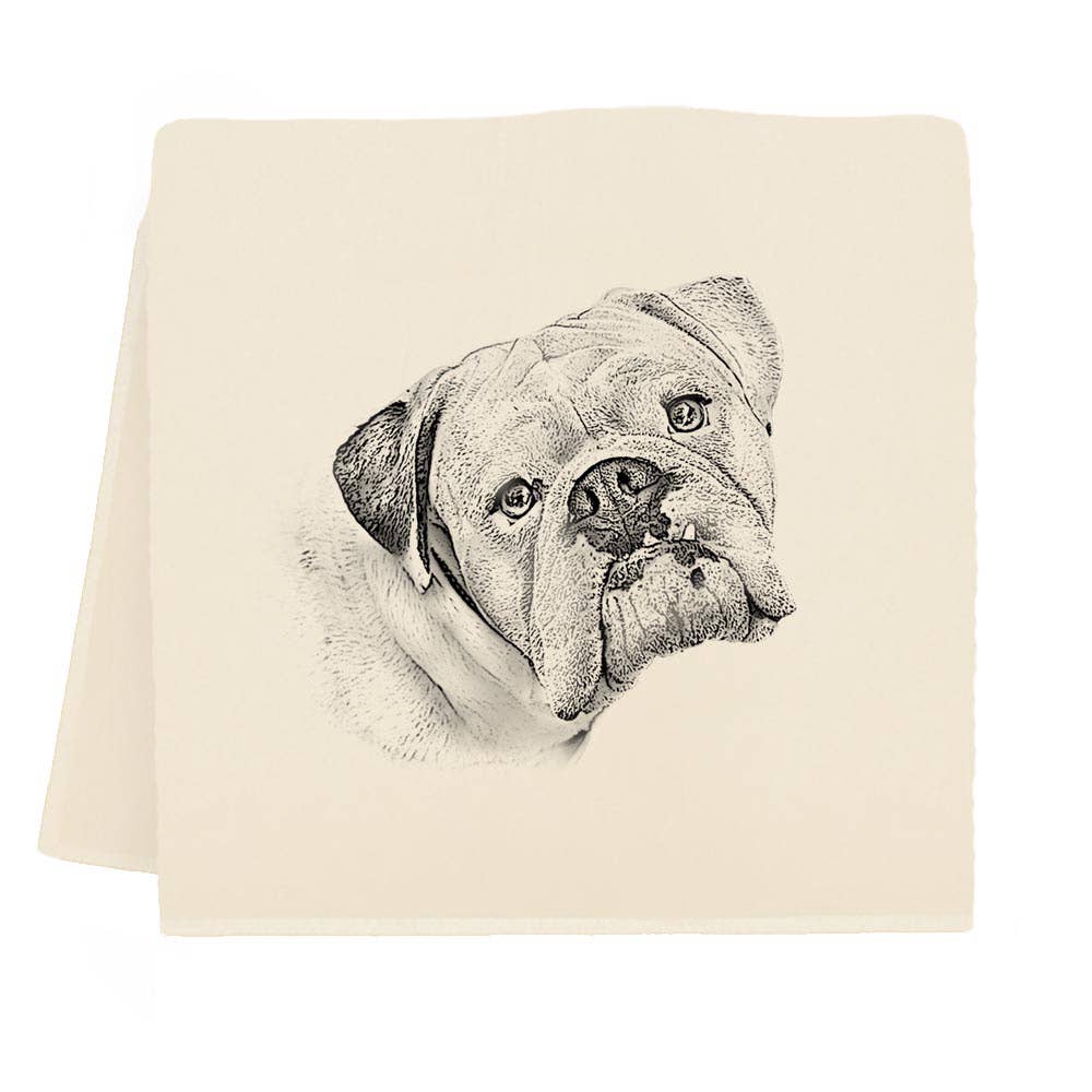 Bulldog Tea Towel - "Wrecker"