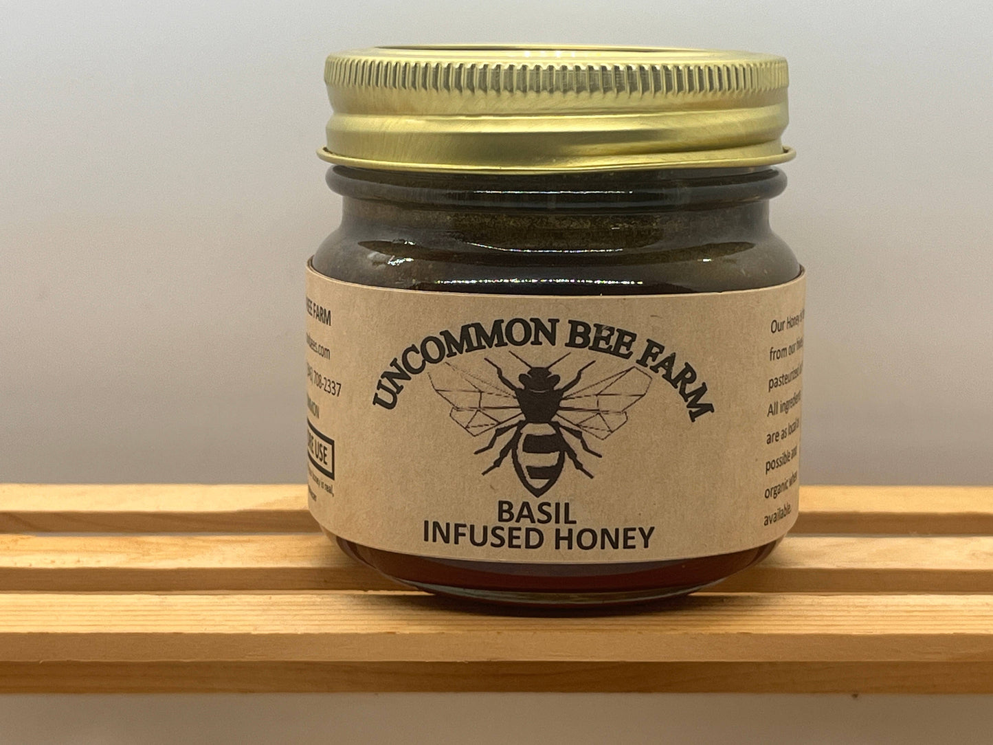 Basil Infused Honey: 5oz