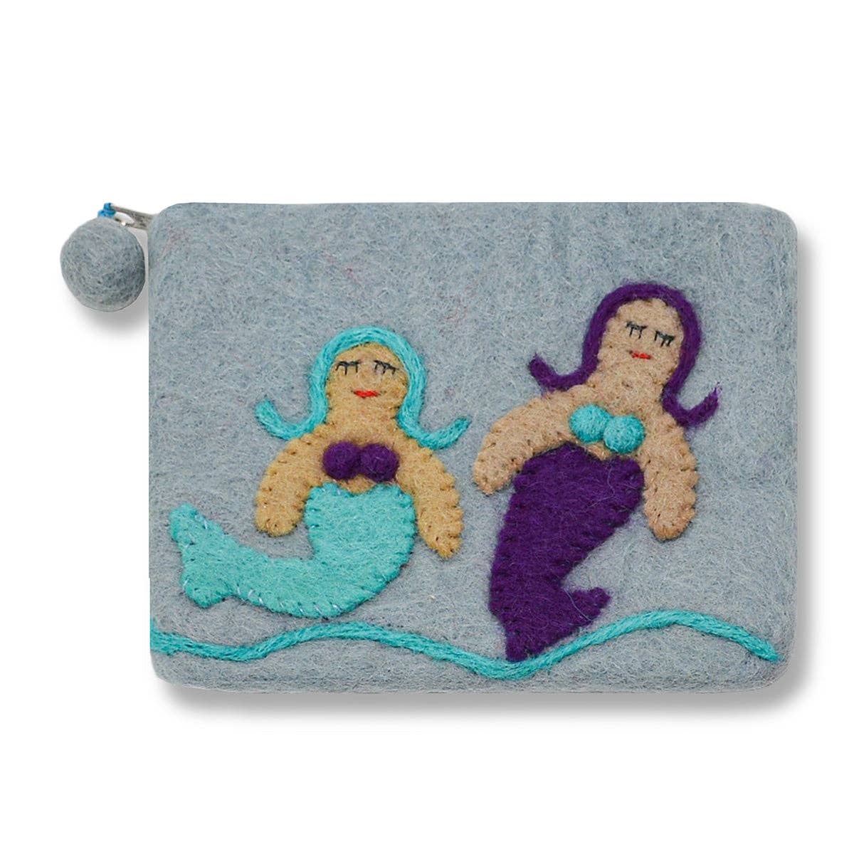 Red Two Mermaid Coin Purse