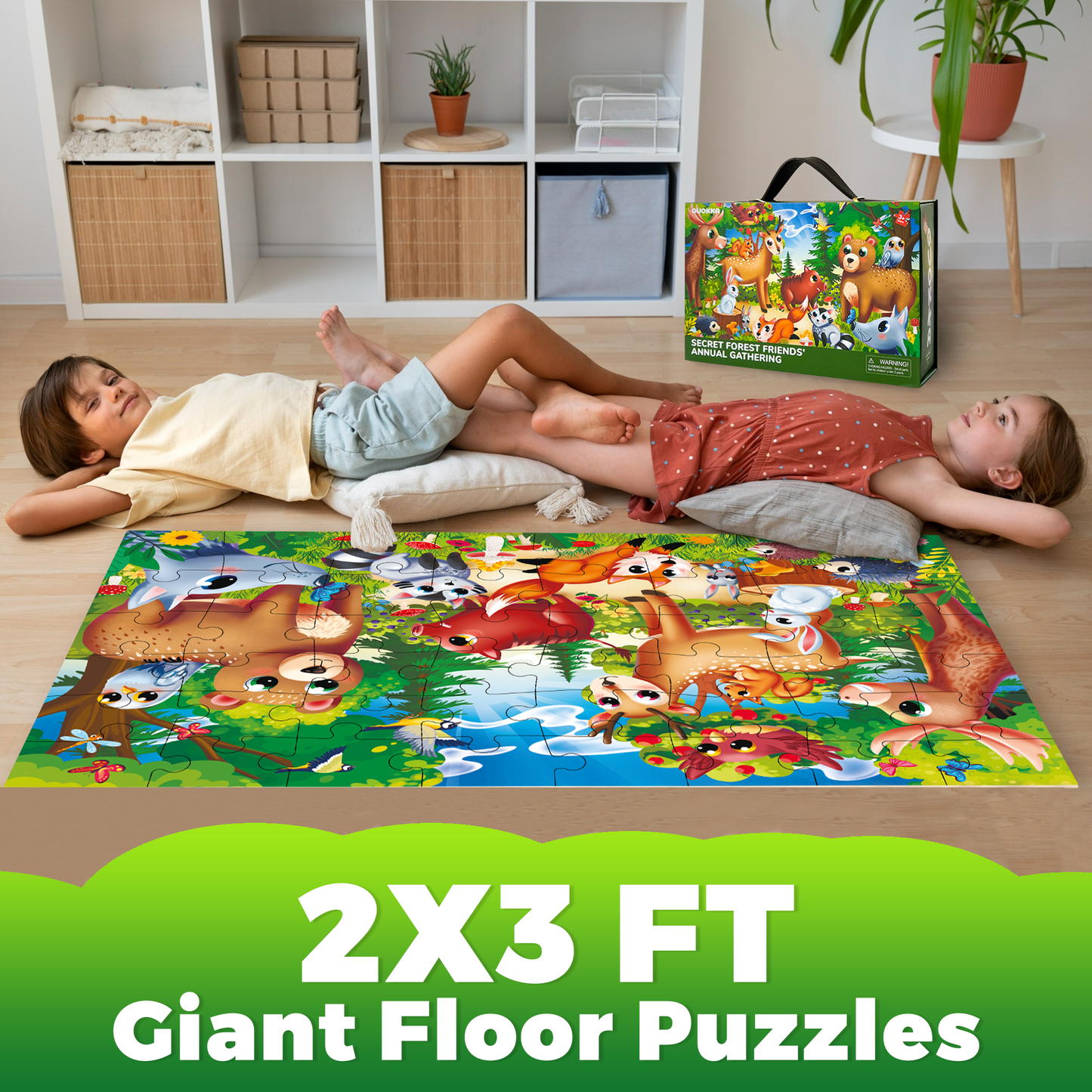 Forest Giant Floor Puzzles for Kids | 48 pieces
