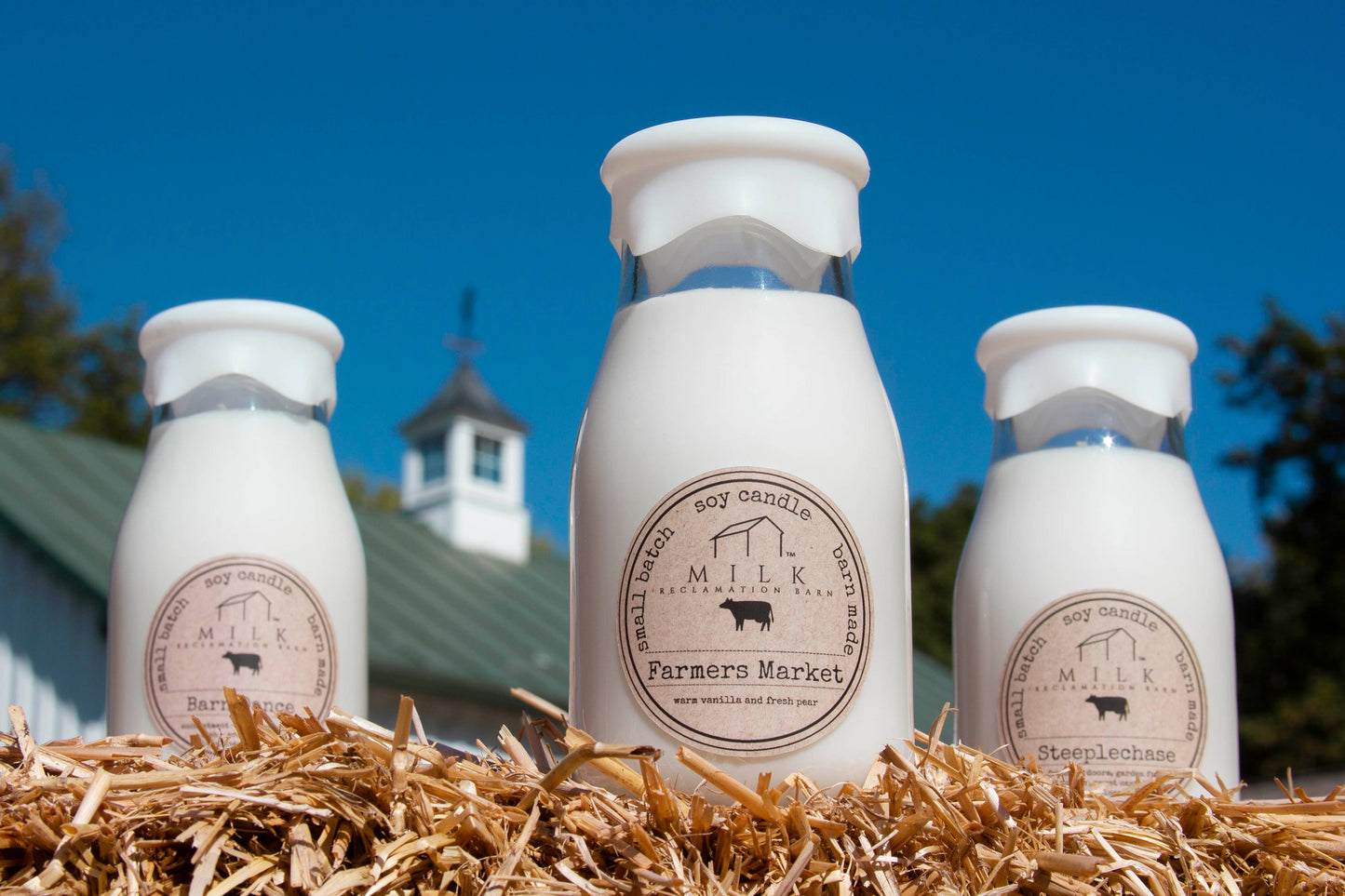 Milk Bottle Candle 13 oz: Front Porch Lemonade