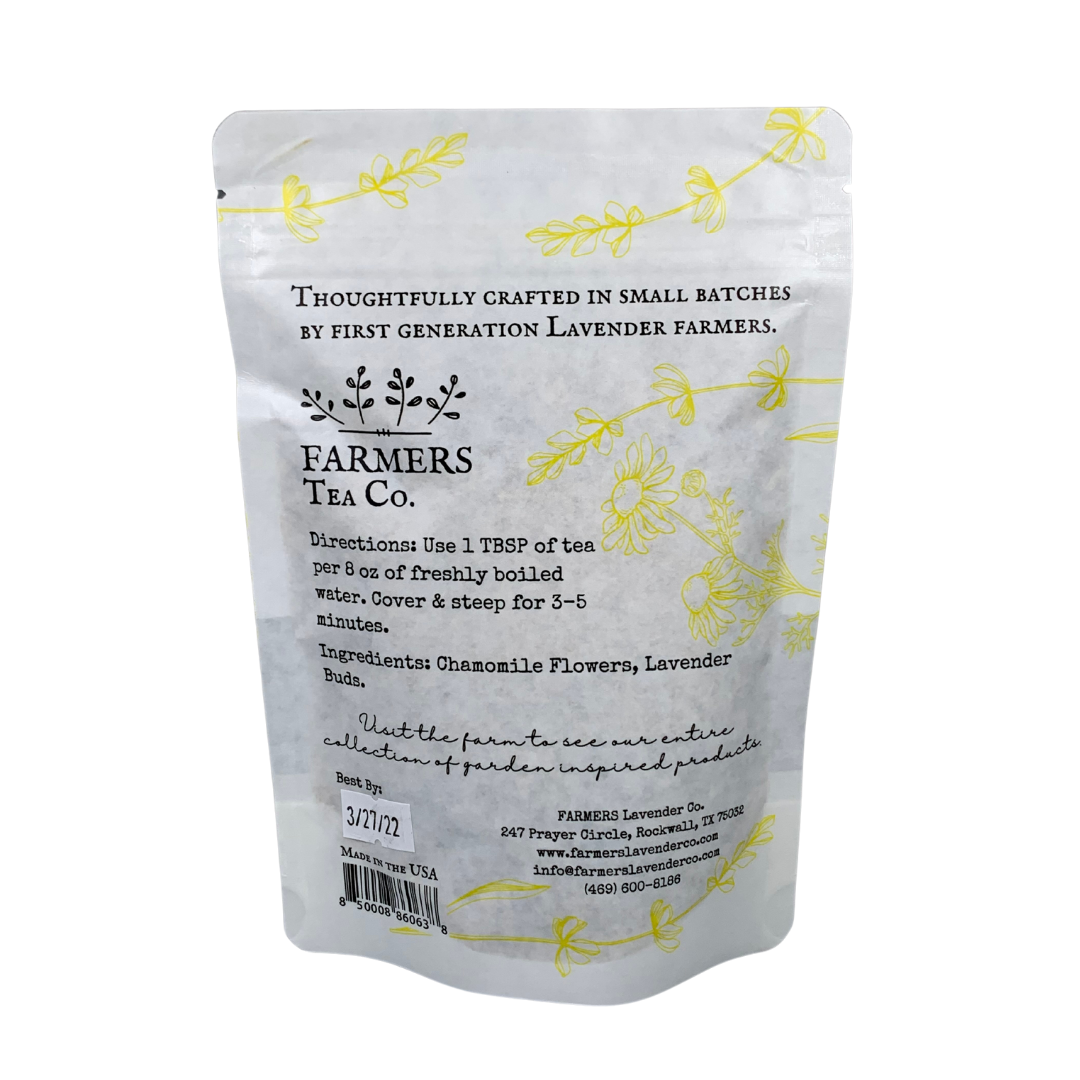 FARMERS Tea Co. | Lavender Chamomile Tea, Loose Leaf Tea Blend 1.8 oz