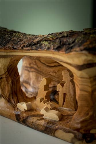 Small Grotto carved in Branch - 3"x5"