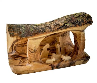 Small Grotto carved in Branch - 3"x5"