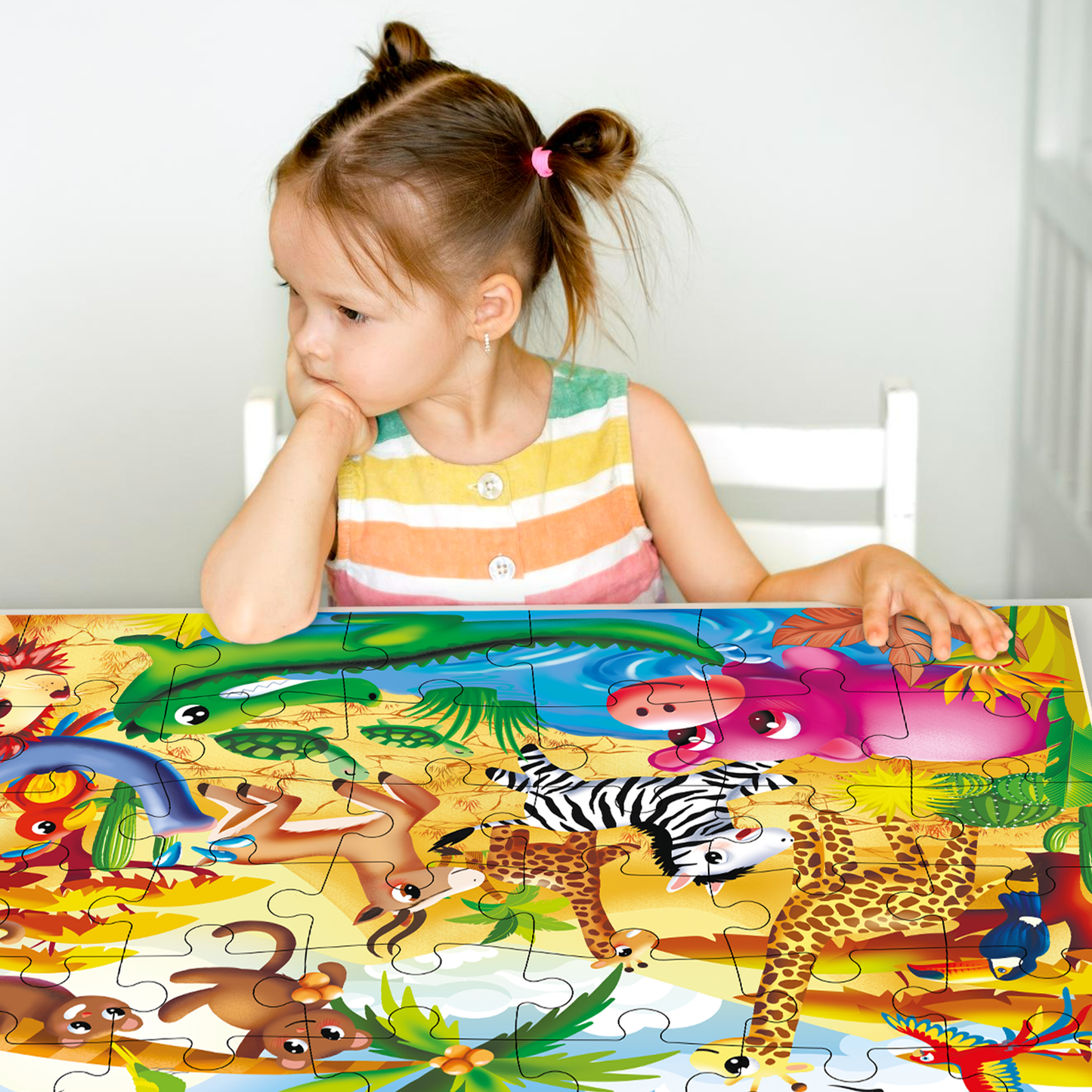 Safari Giant Floor Puzzles for Kids | 48 pieces