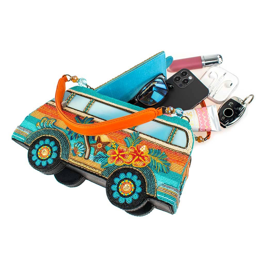 Catch a Wave Top Handle Surf Van Handbag