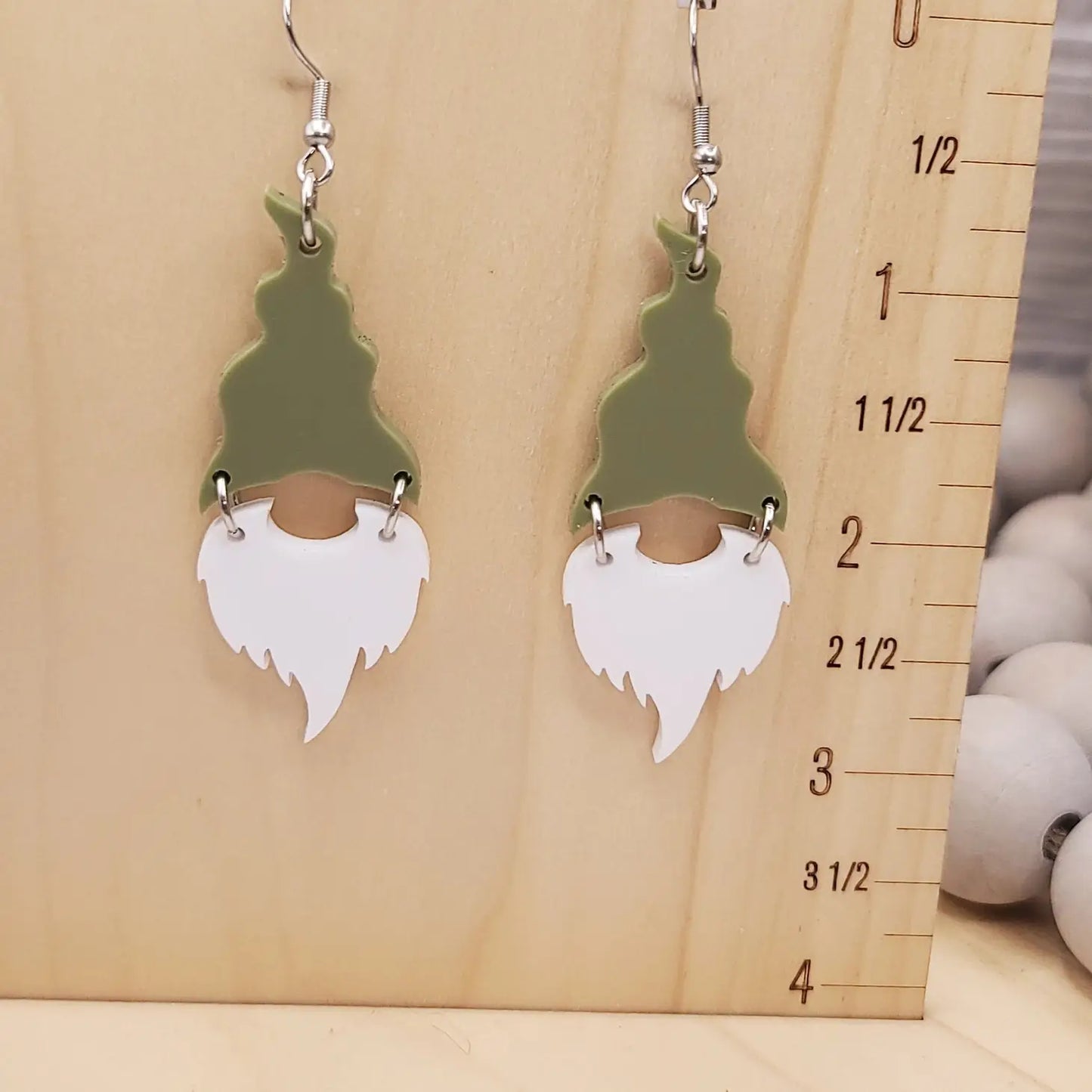 Green Gnome Earrings