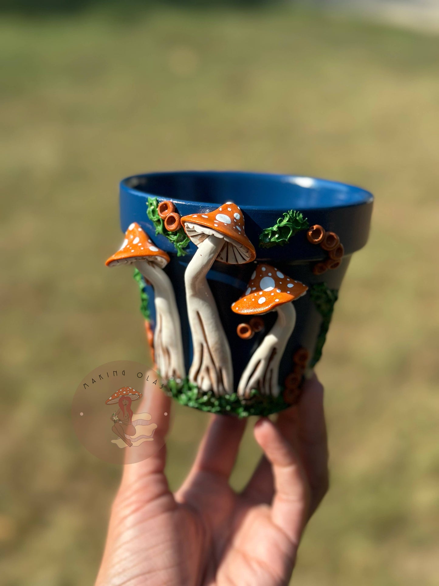 Mushroom Plant Pots - Made to Order: 10" Tall Pot
