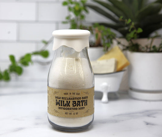 Milk Bath Soak 13 oz. - Lavender or Mint: Invigorating Mint