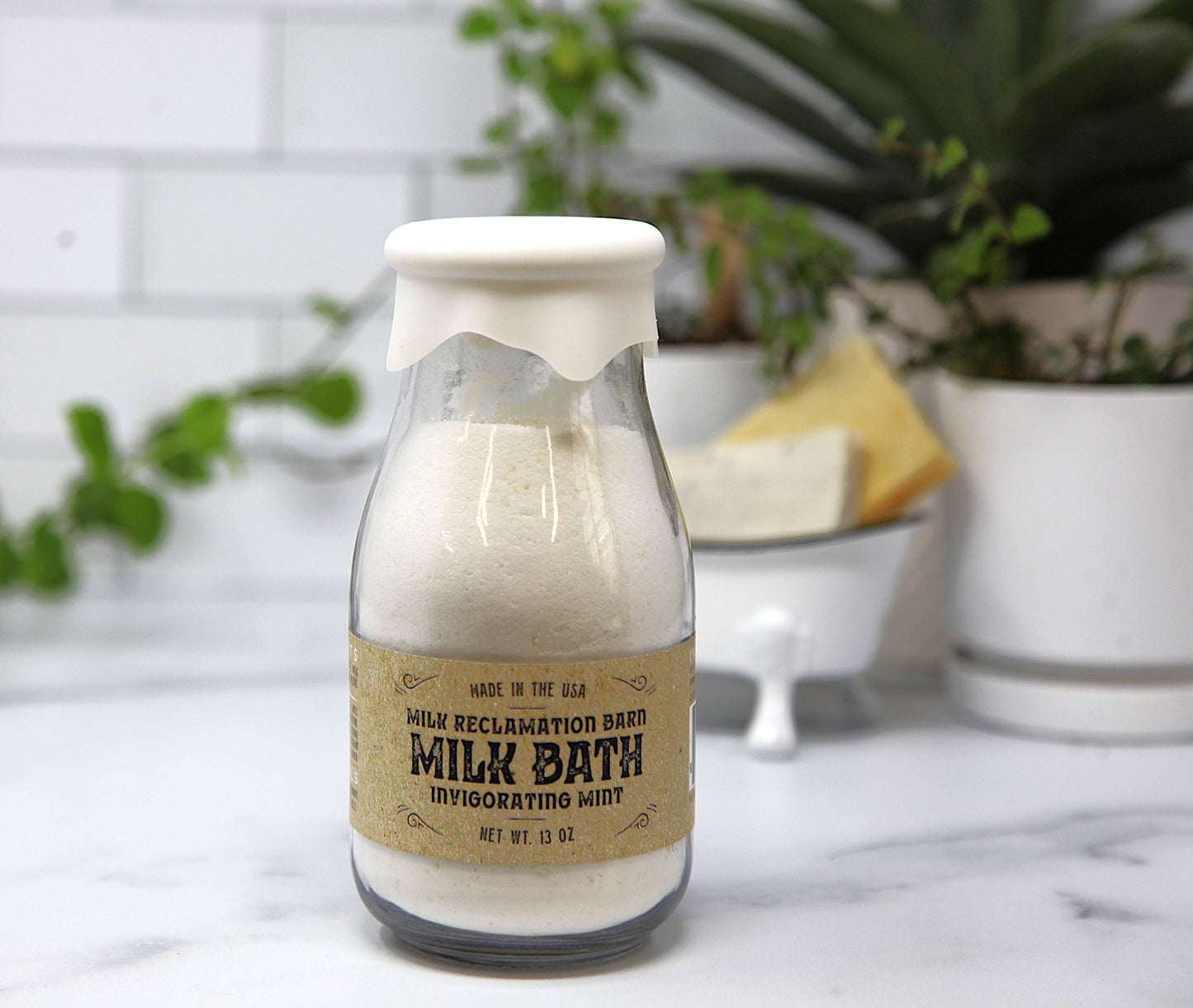 Milk Bath Soak 13 oz. - Lavender or Mint: Calming Lavender