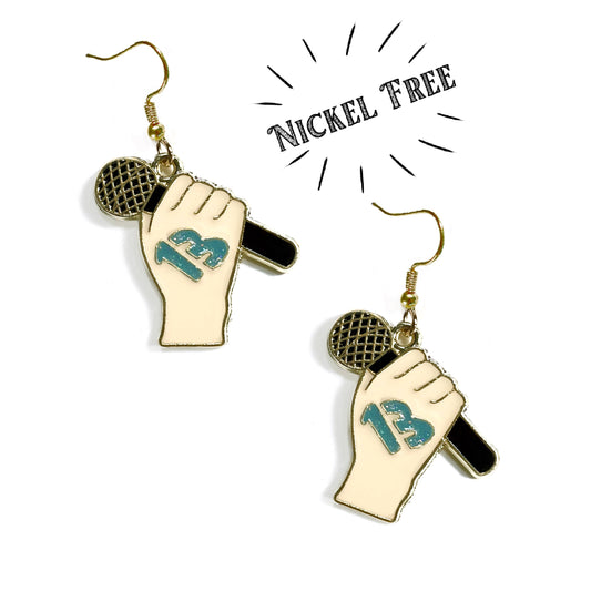 Swiftie Inspired Microphone 13 Earrings