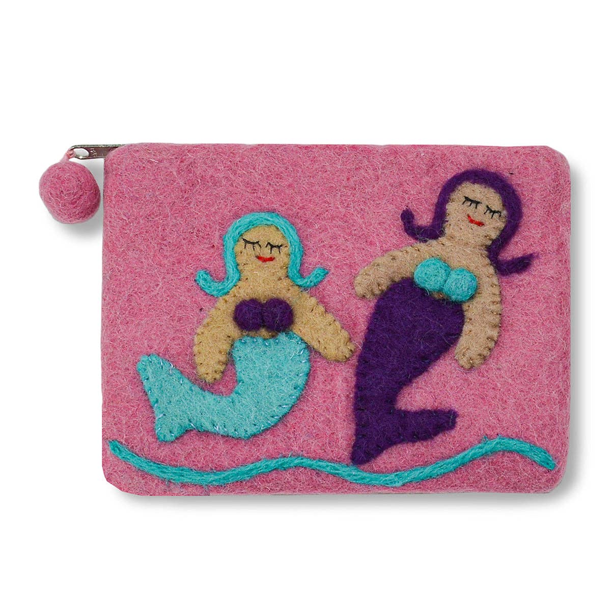 Red Two Mermaid Coin Purse