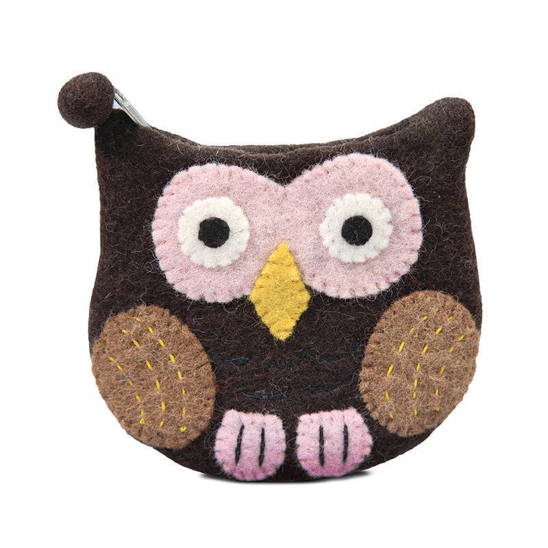 Green Owl Coin Purse