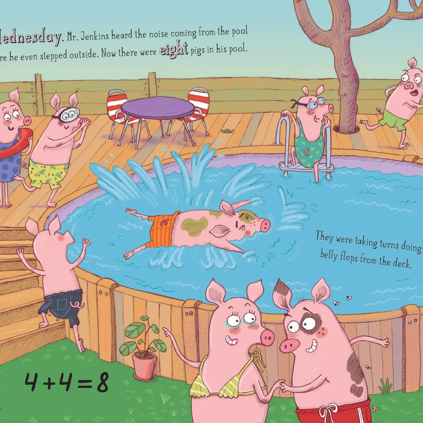 Too Many Pigs in the Pool, a picture book