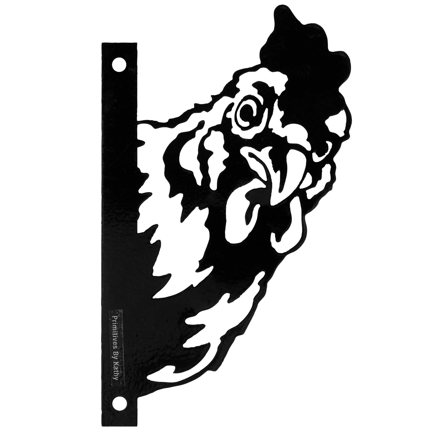 Outdoor Metal Chicken Decor