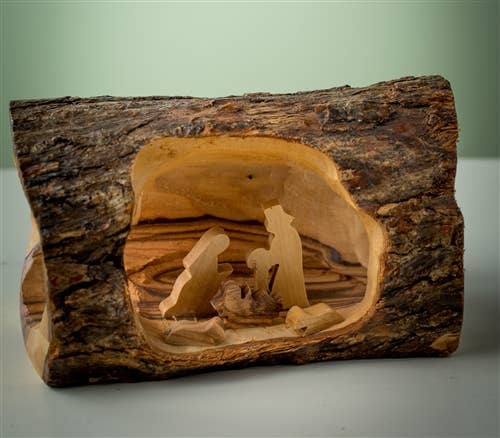 Small Log Nativity - 3"x5"