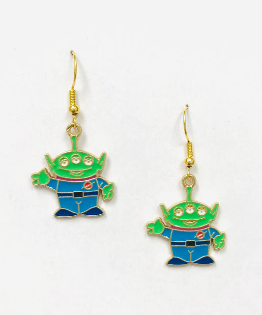 3 Eyed Alien Earrings
