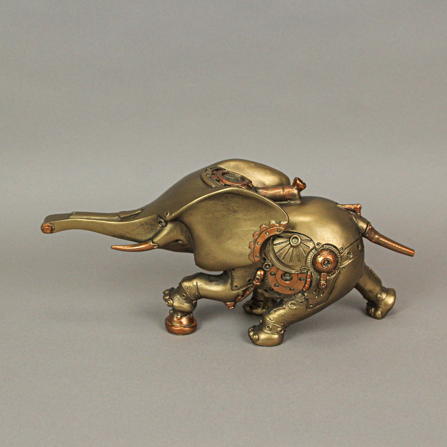 Bronze Copper Steampunk Elephant Sculpture Figurine