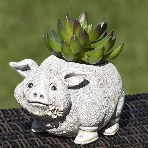 3.5"H MINI PIG PUDGY PLANTER