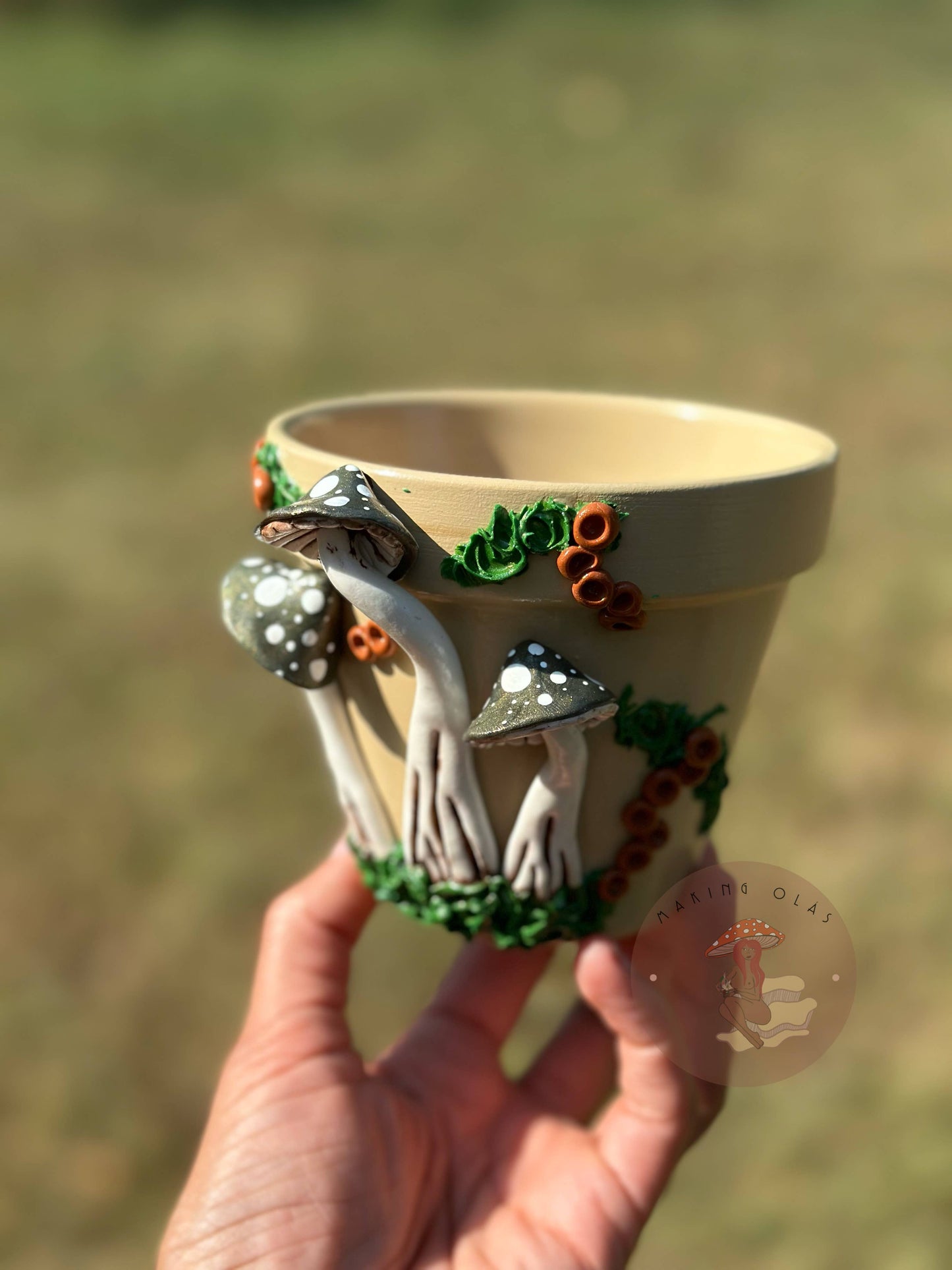 Mushroom Plant Pots - Made to Order: 10" Tall Pot