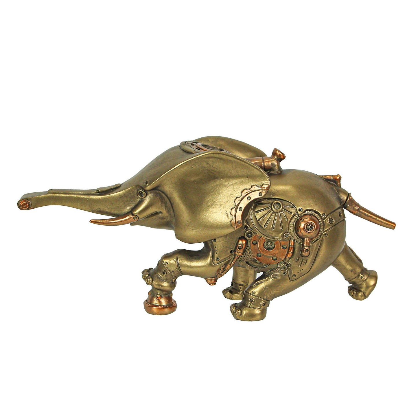 Bronze Copper Steampunk Elephant Sculpture Figurine
