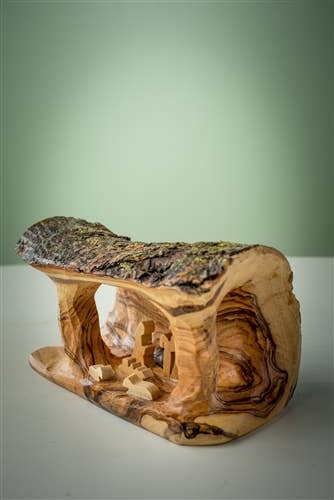 Small Grotto carved in Branch - 3"x5"