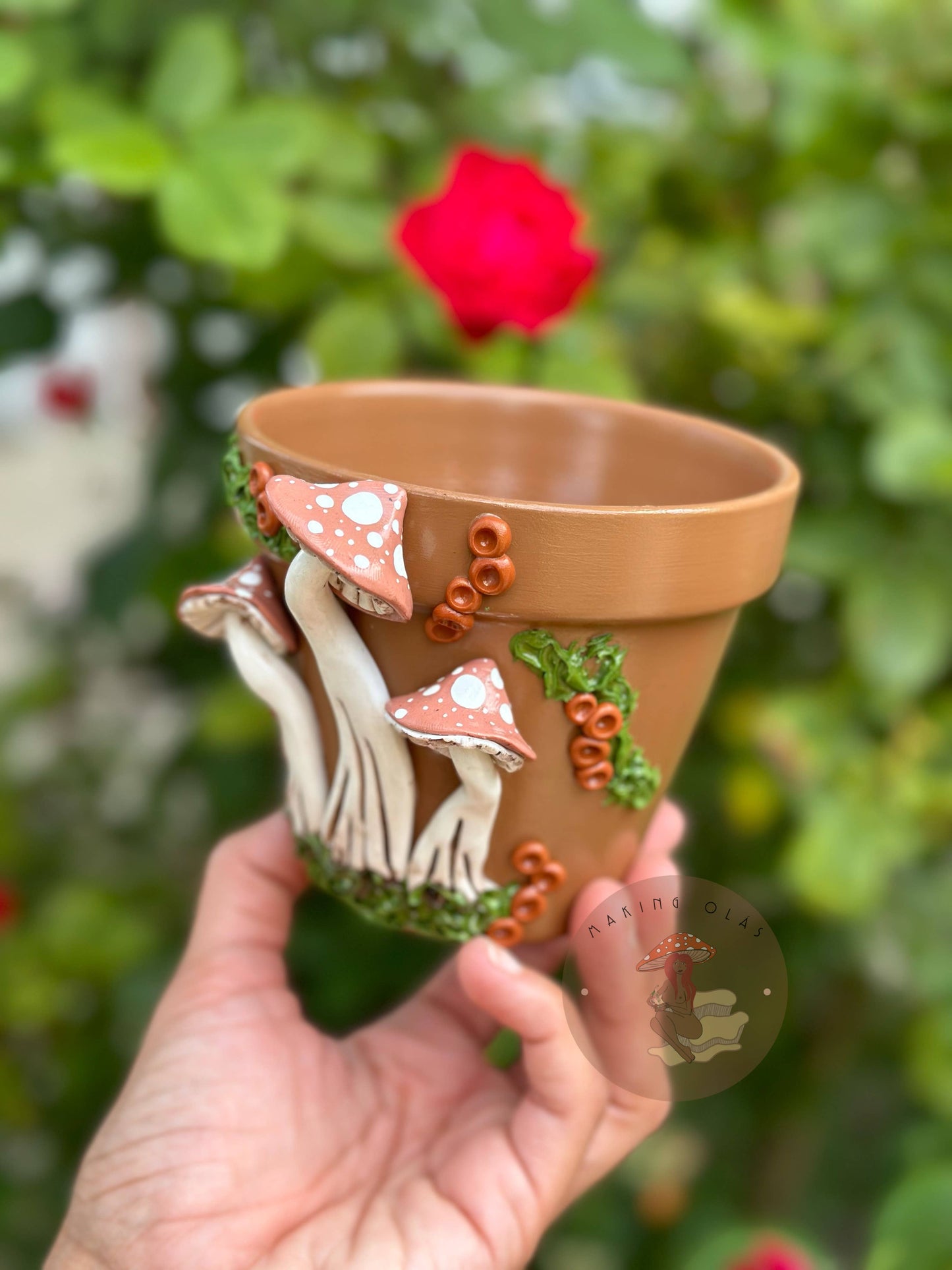 Mushroom Plant Pots - Made to Order: 10" Tall Pot