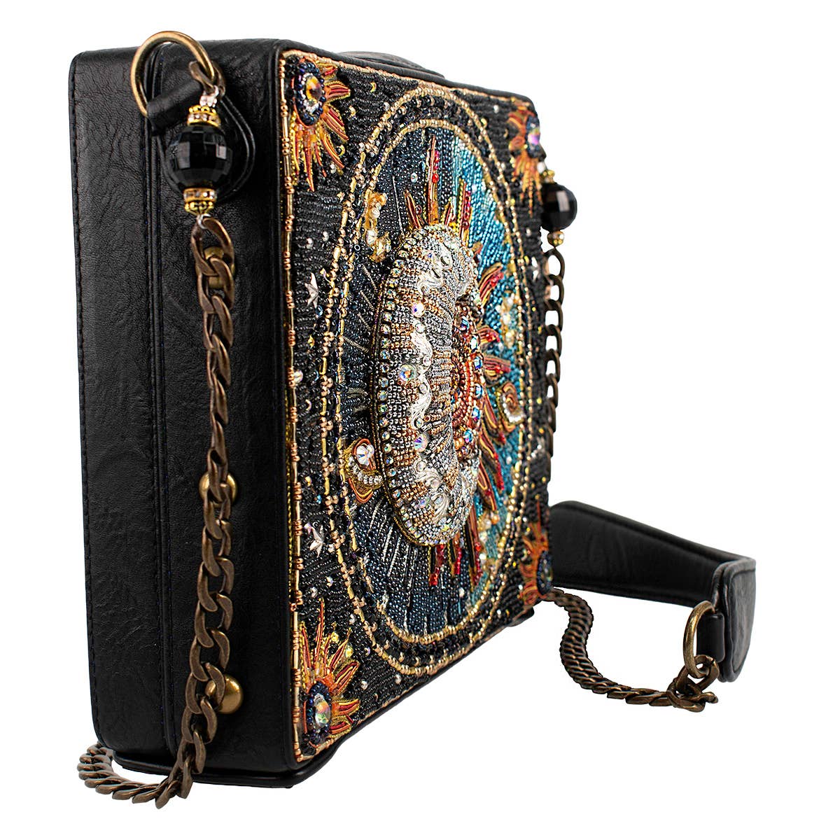 Night & Day Celestial Beaded Crossbody Handbag