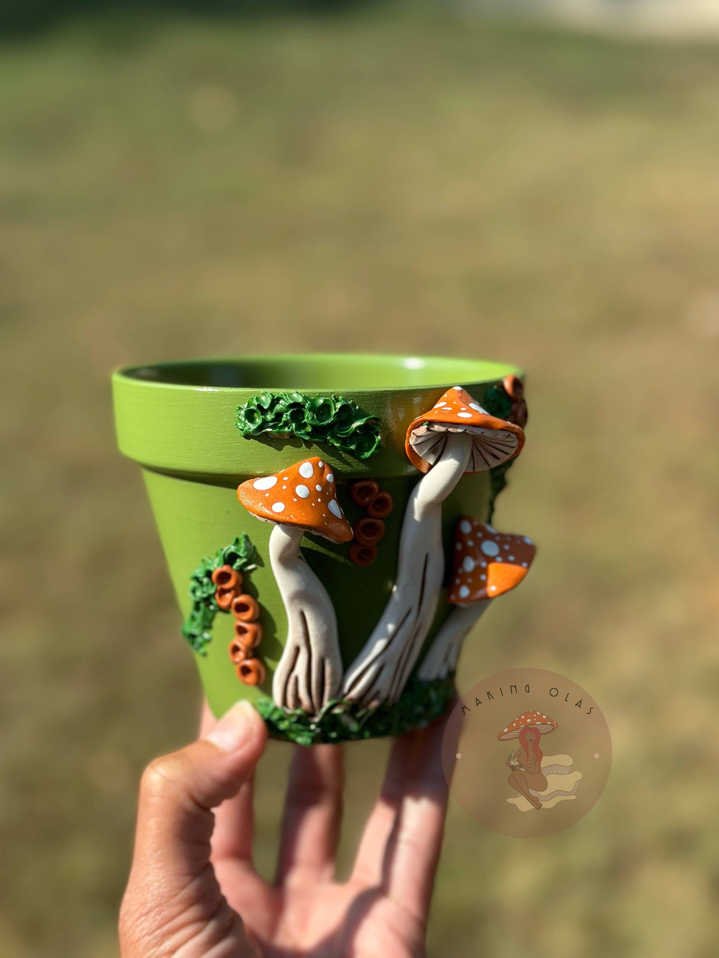 Mushroom Plant Pots - Made to Order: 10" Tall Pot