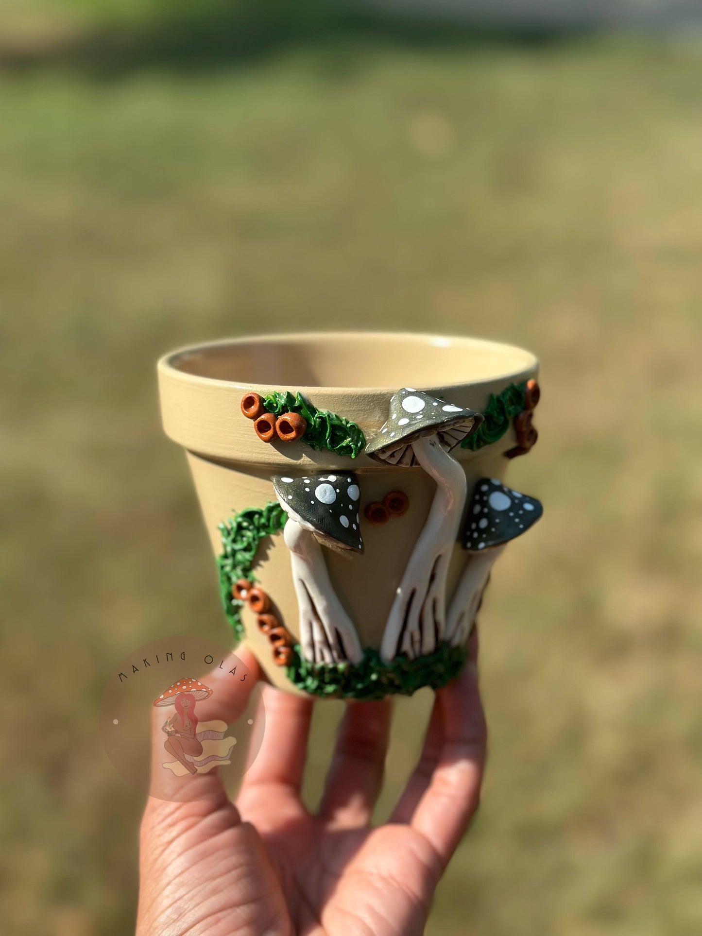 Mushroom Plant Pots - Made to Order: 10" Tall Pot