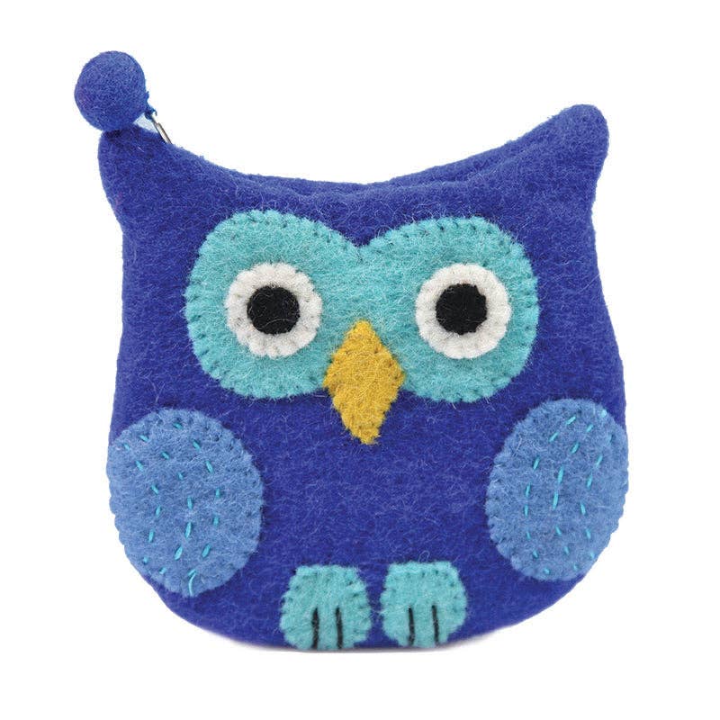 Green Owl Coin Purse