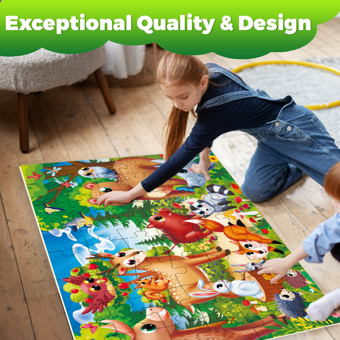 Forest Giant Floor Puzzles for Kids | 48 pieces