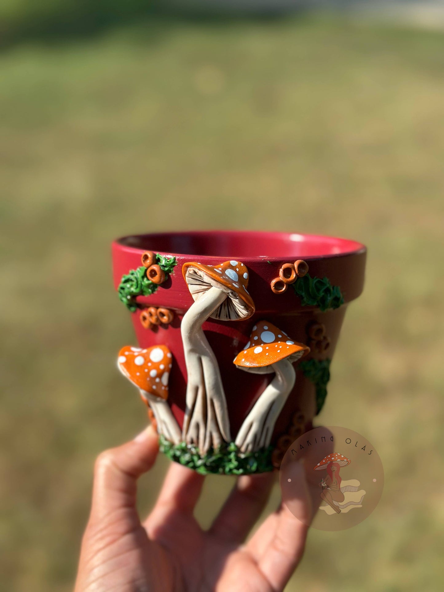 Mushroom Plant Pots - Made to Order: 10" Tall Pot