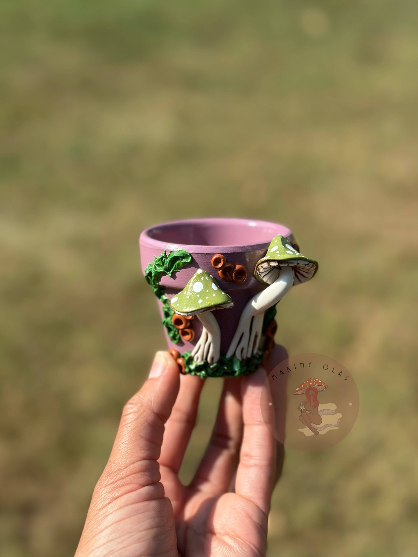 Mushroom Plant Pots - Made to Order: 10" Tall Pot