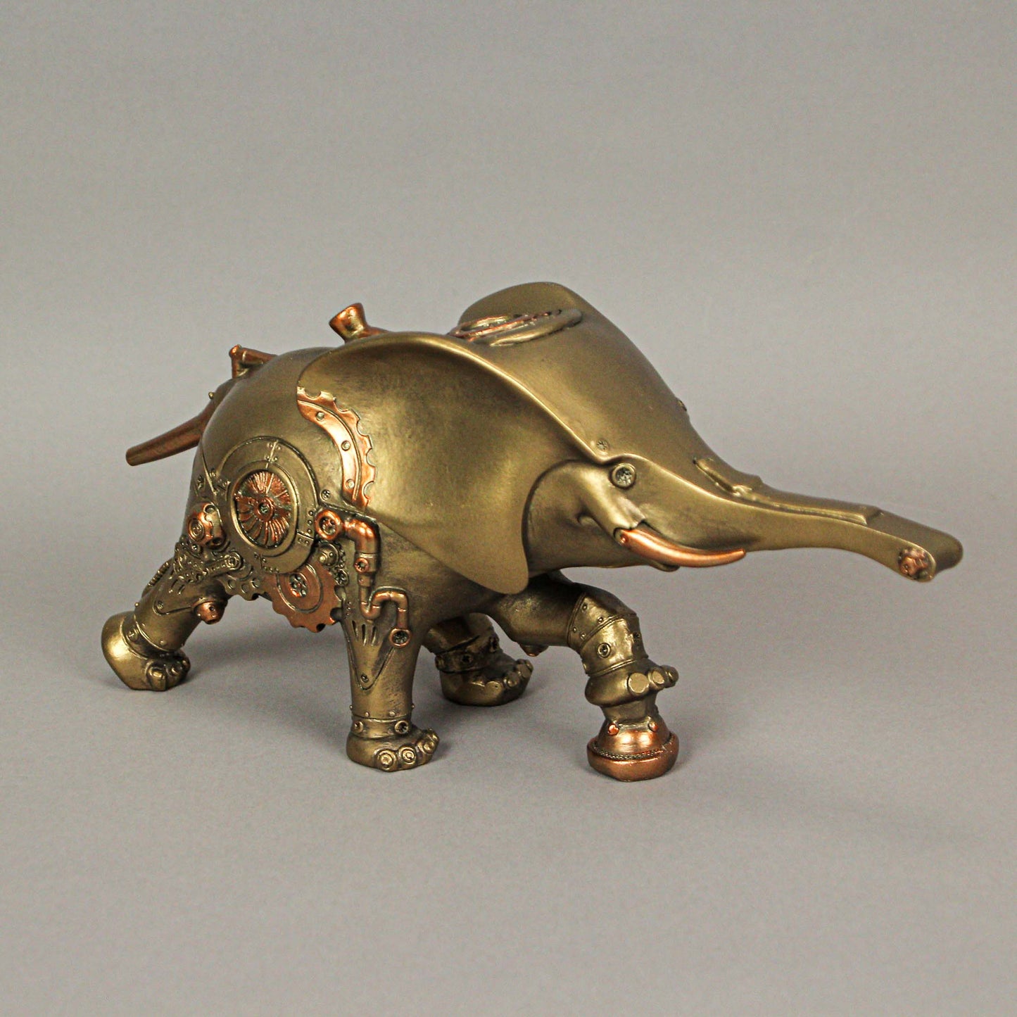 Bronze Copper Steampunk Elephant Sculpture Figurine