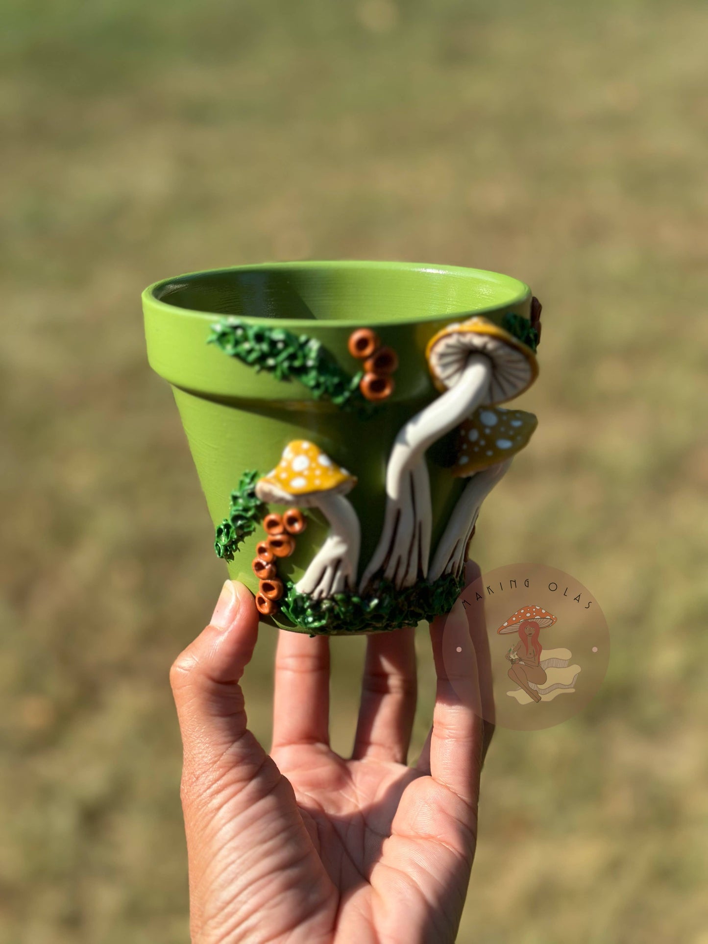 Mushroom Plant Pots - Made to Order: 10" Tall Pot