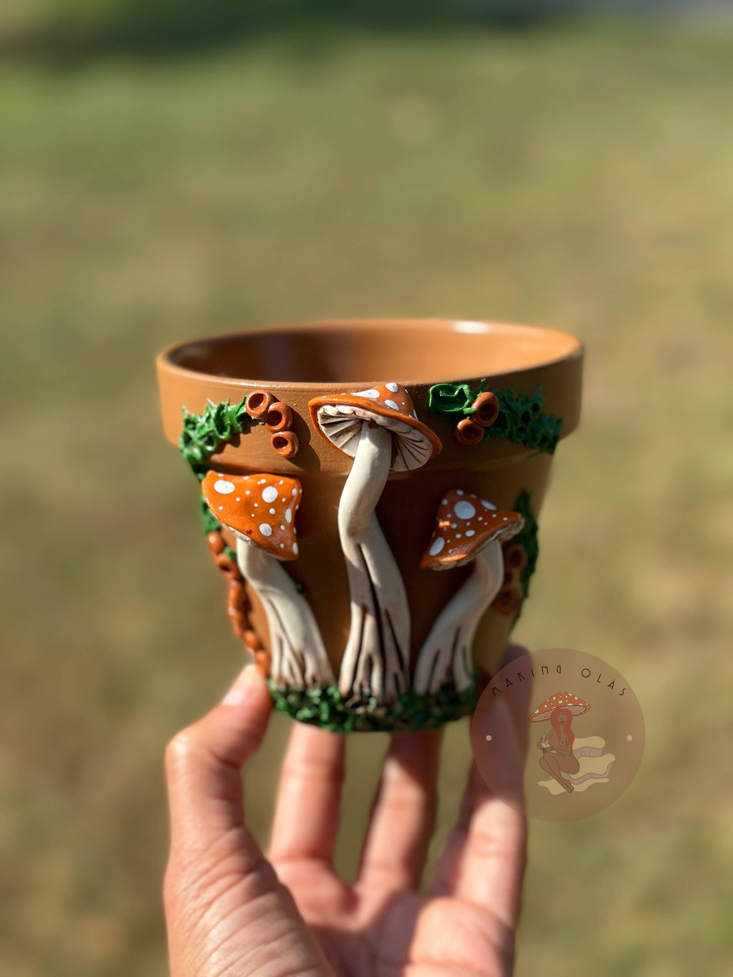 Mushroom Plant Pots - Made to Order: 10" Tall Pot