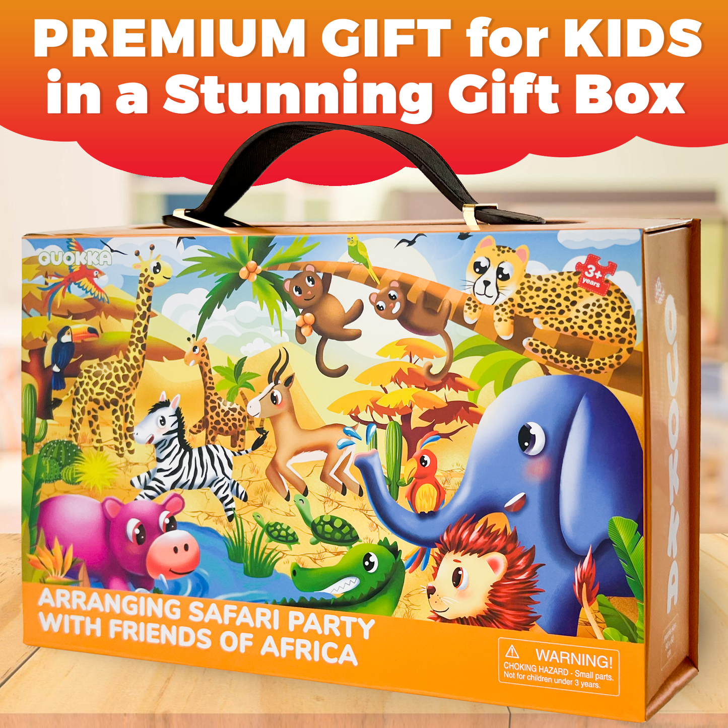 Safari Giant Floor Puzzles for Kids | 48 pieces