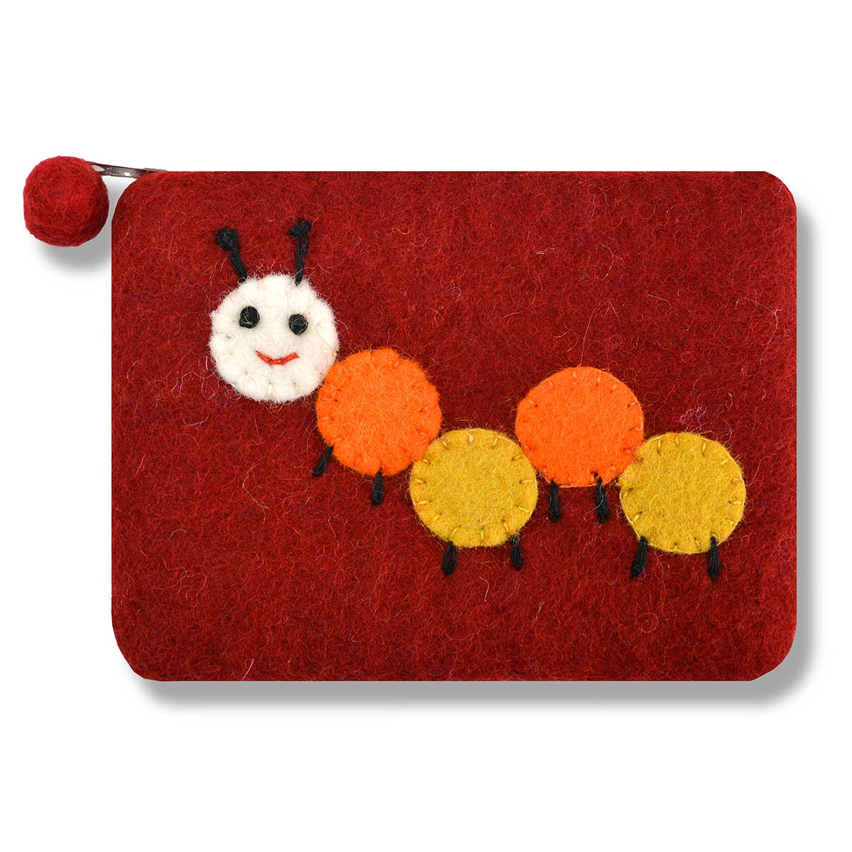 Turquoise Caterpillar Coin Purse