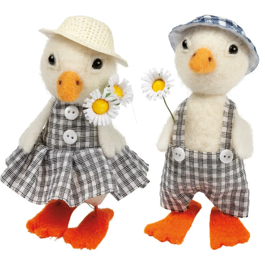 Gingham Ducks Critter Set