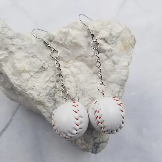 Baseball Earrings
